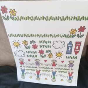Stampin'Up Simply Scrappin' Crayon Kids 2 sheets Punch-out Quik Strips & Images